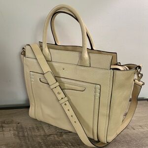KATE SPADE New York BEIGE Leather CLAREMONT Drive MARCELLA Tote DESIGNER PURSE